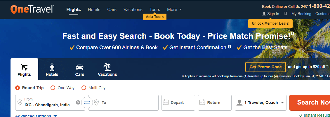 $200 OFF OneTravel Promo Code, Coupons December 2020 & Reviews - Promo ...